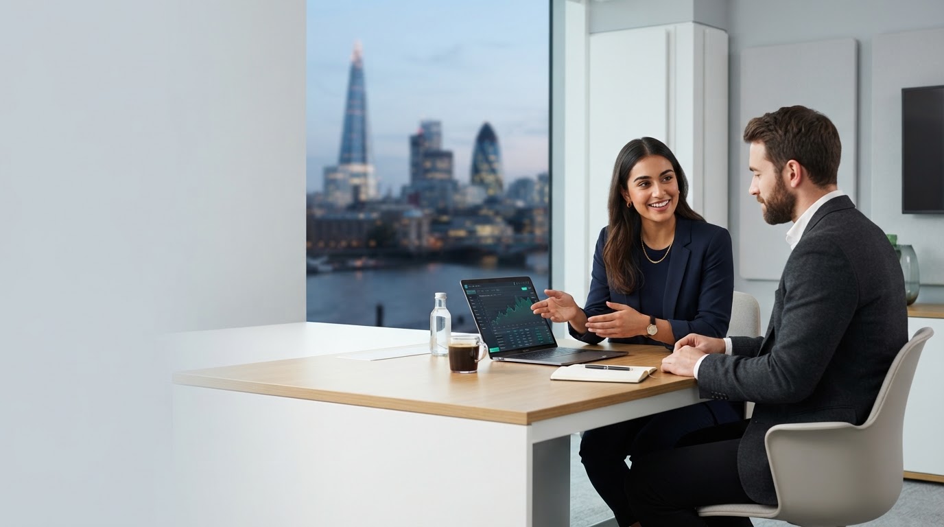 Retraits Cristal Fondion real-time data terminal used by a remote investor